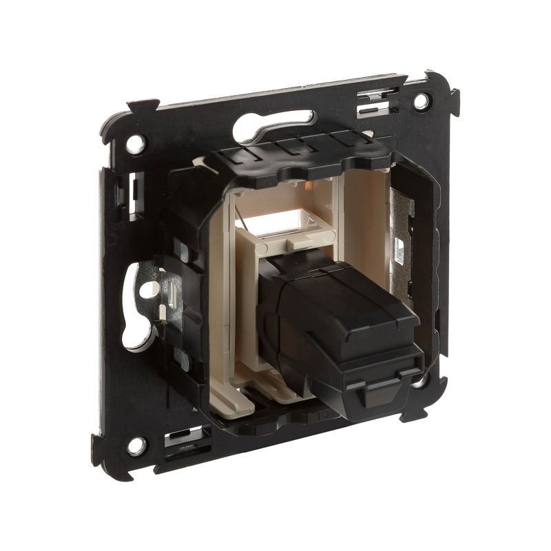 HDMI розетка одинарная в стену, тип А-А, 