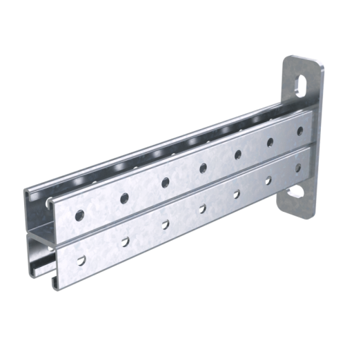 Консоль двойная 41х41мм основание 400мм горячеоцинкованная (BBD4140HDZ)