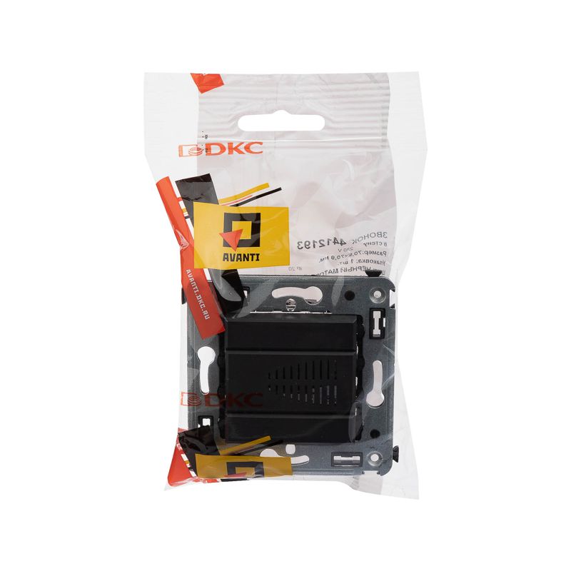 Звонок в стену Avanti Черный матовый (4412193)