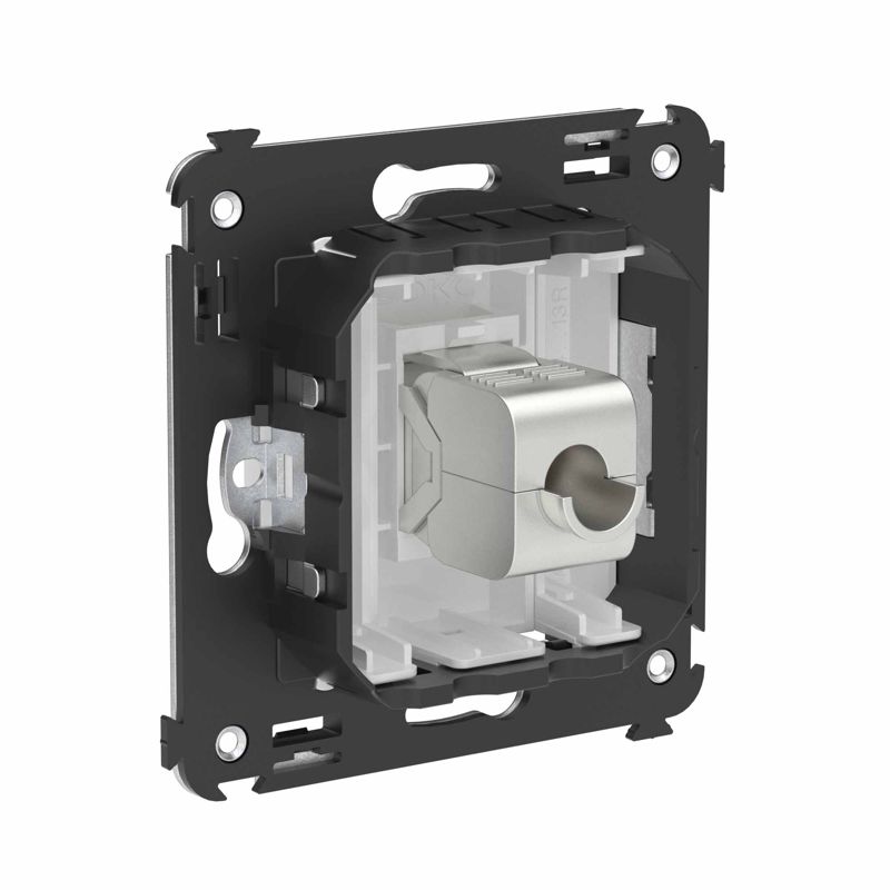 Avati Компьютерная розетка RJ-45 без шторки в стену кат.6 одинарная экранированная Белое облако (4400793)