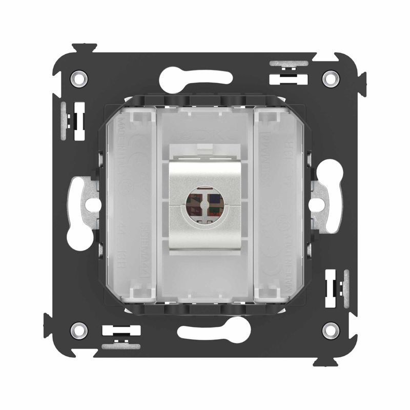 Avati Компьютерная розетка RJ-45 без шторки в стену кат.6 одинарная экранированная Белое облако (4400793)