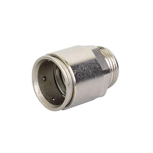 Муфта труба-коробка диаметр 25мм IP66/IP67 М25х1.5 никелированная латунь (6111-A25N)