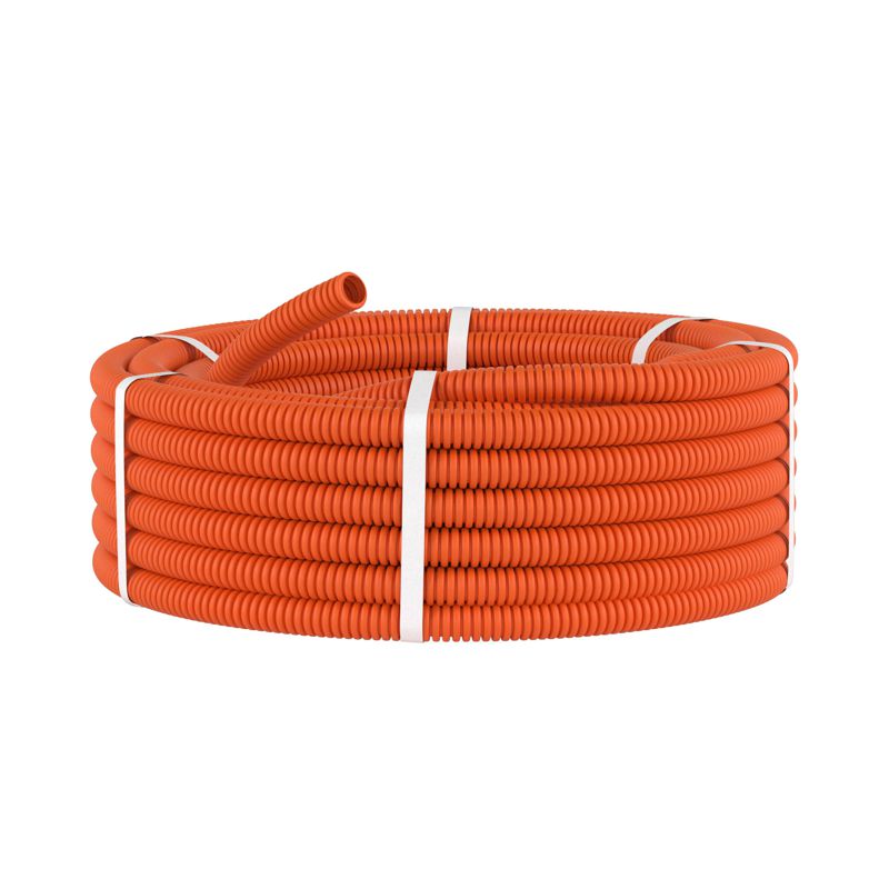 Труба гофрированная ПНД d32мм без протяж. оранж. (уп.25м) DKC 70932