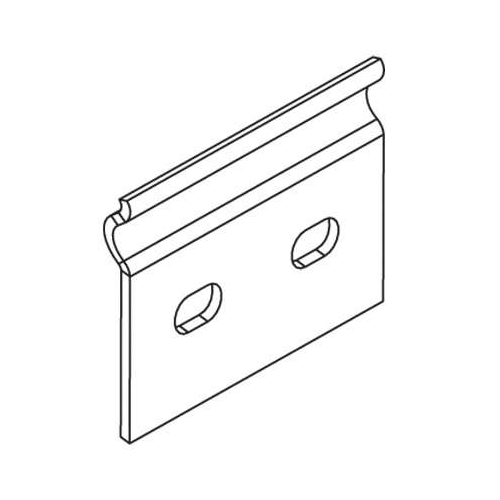 Пластина соединительная GTO для лотка H100 нерж. DKC 37305INOX
