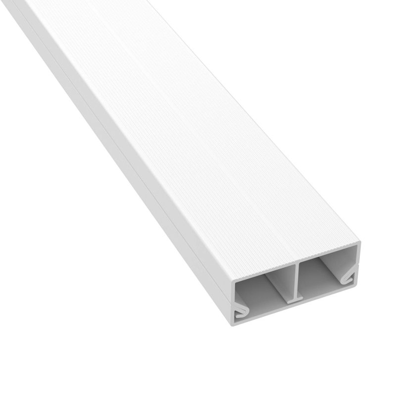 Кабель-канал 2-секц. 40х17 L2000 пластик TMC бел. (розн. уп.8м) DKC 00305R