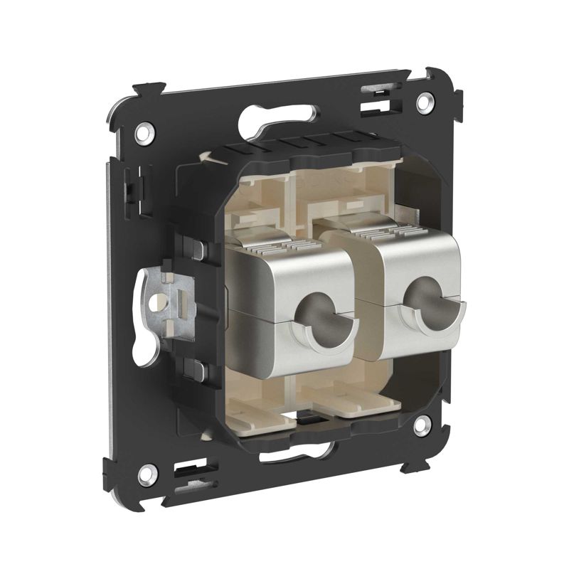 Avanti Компьютерная розетка RJ-45 без шторки в стену кат.5e двойная экранированная Ванильная дымка (4405764)