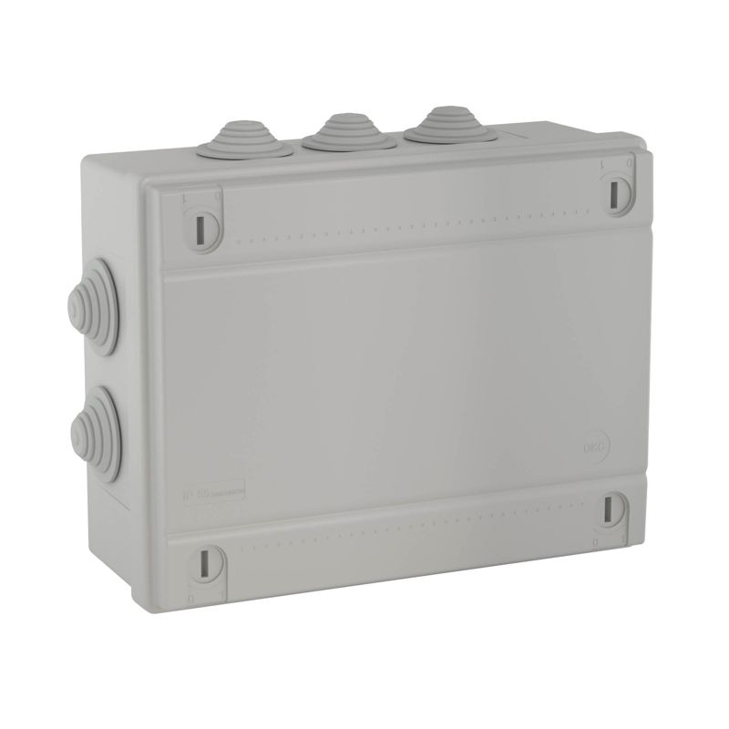 Коробка распределительная 240х190х90мм IP55 8 вводов с кабельными вводами (54201)
