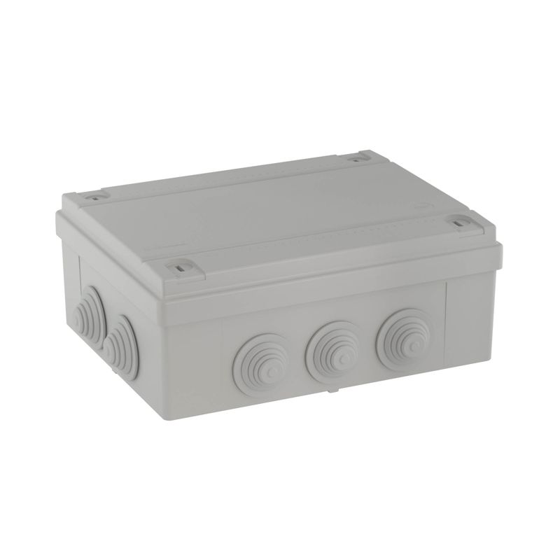 Коробка распределительная 240х190х90мм IP55 8 вводов с кабельными вводами (54201)
