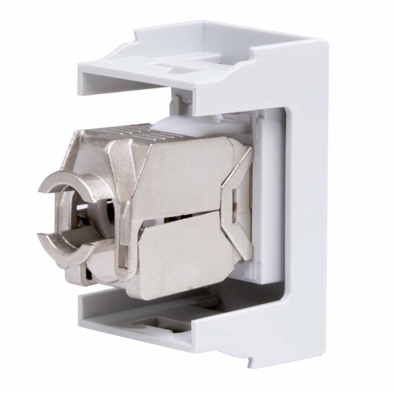 Розетка RJ-45 категория 6 экр Viva 1 модуль серая (45168)