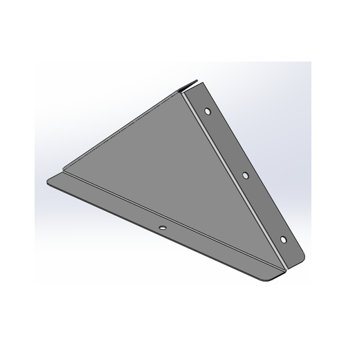 Заглушка к двускатной крышки 300 цинк ламель (аналог горячий цинк) (UKH203HDZL)
