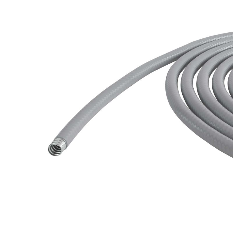 Металлорукав DN 35мм в гладкой ПВХ изоляции D внутреннний=35.0 мм D наружный=43.0 25м серый