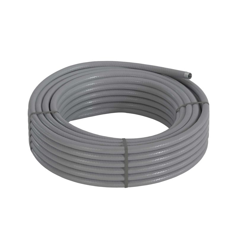 Металлорукав DN 35мм в гладкой ПВХ изоляции D внутреннний=35.0 мм D наружный=43.0 25м серый