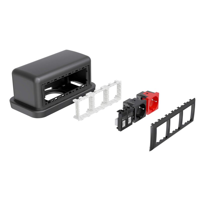 Башенка напольная BUS 12 модулей черн. DKC 09090