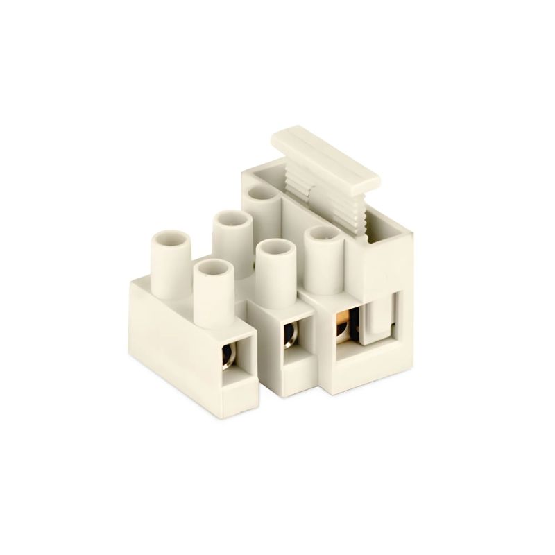 Колодка клеммная полипропилен 2х4мм винт. п/п с 1 плавк. вставкой DKC 1332