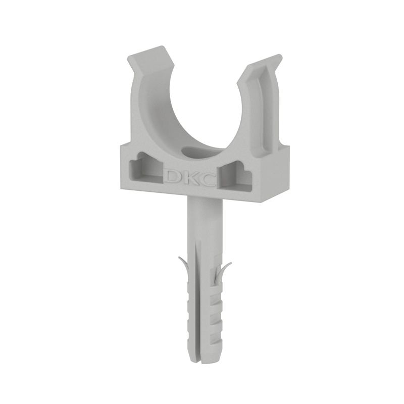 Держатель для труб (клипса) d20мм+дюбель (розн. уп.8шт) DKC 51320R