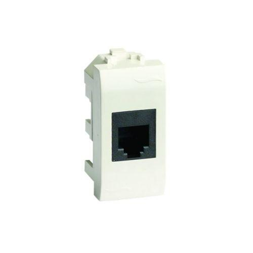 Розетка компьютерная 1-м СП Brava 1мод. RJ45 5E сл. кость экран. DKC 75647S