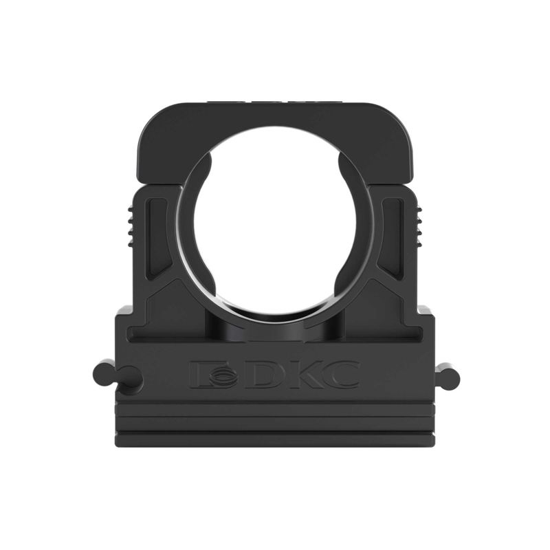 Держатель с крышкой для полиамид. труб (клипса) DN 17мм черн. DKC PASW17N