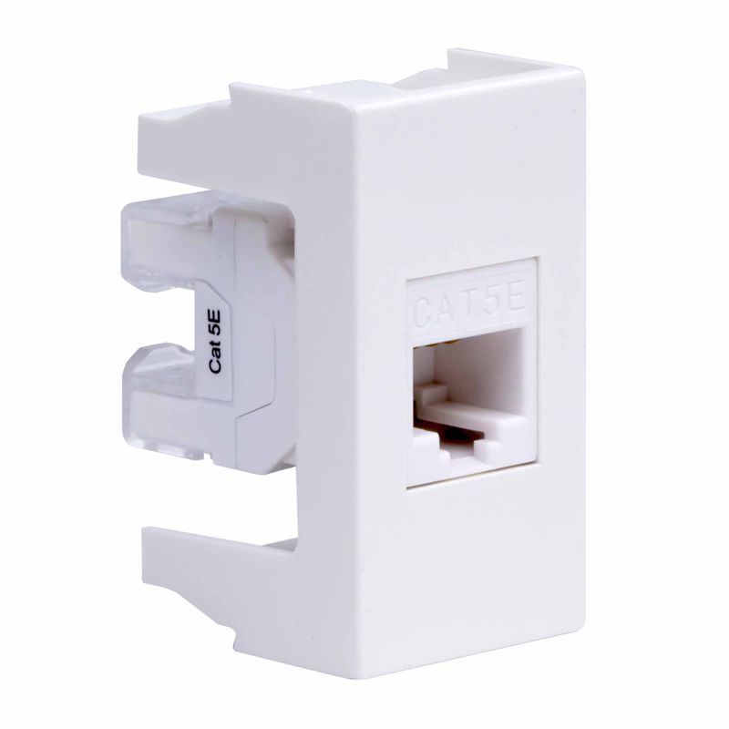 Розетка компьютерная СП Viva 1мод. RJ45 CAT.5E бел. DKC 45038
