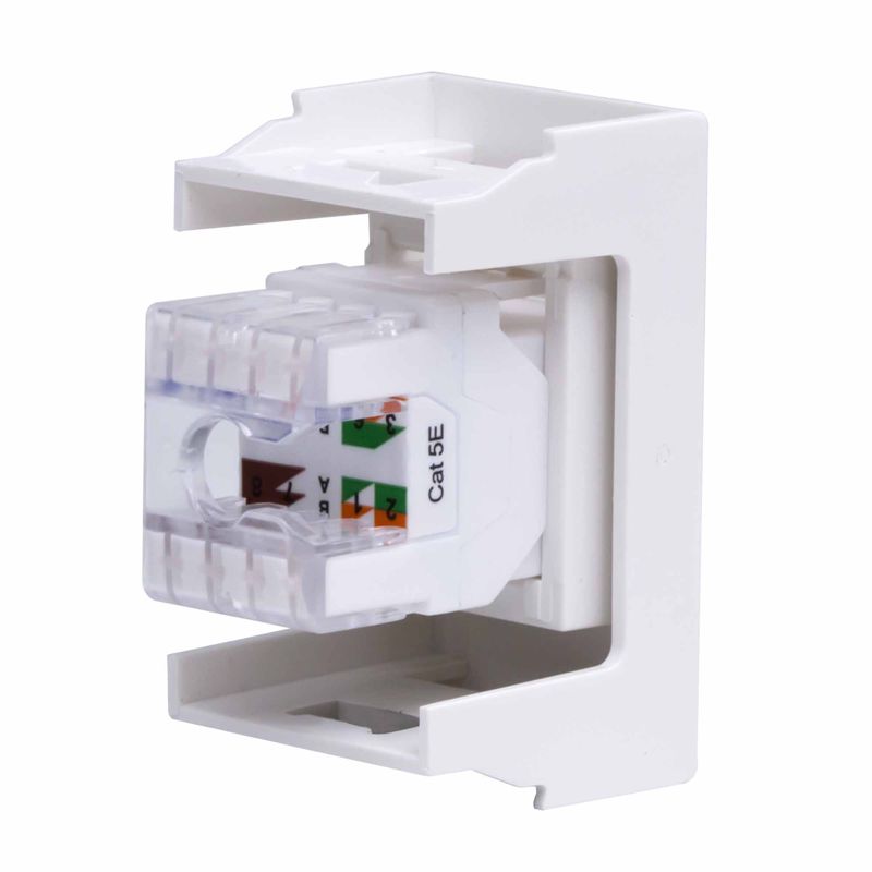 Розетка компьютерная СП Viva 1мод. RJ45 CAT.5E бел. DKC 45038