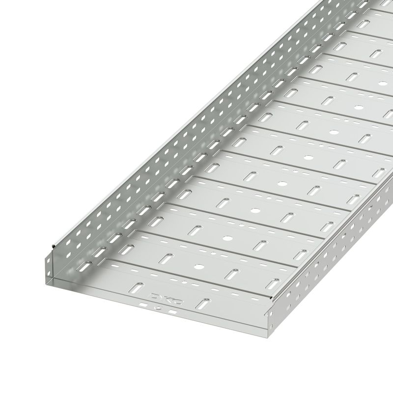 Лоток листовой перфорированный 500х100 L3000 сталь 1мм цинк-ламель DKC 35346ZL