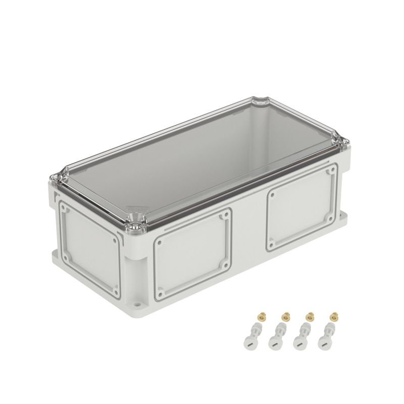 Корпус пластиковый 400х200х146 IP67 (крыш. 21прозр.) проб. фланцы DKC 542211