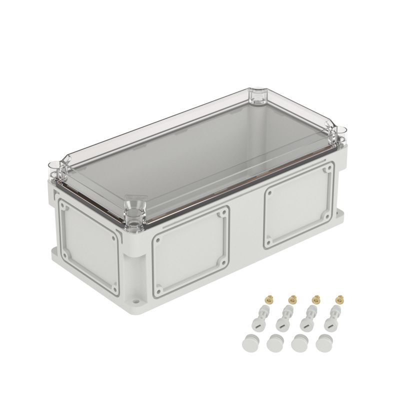 Корпус пластиковый 400х200х160 IP67 (крыш. 35 прозр.) проб. фланцы DKC 542311