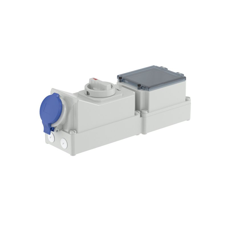 Розетка наружн. уст. 32А 230В 2P+E с DIN-рейкой на 6мод. IP44 DKC DIS5673283