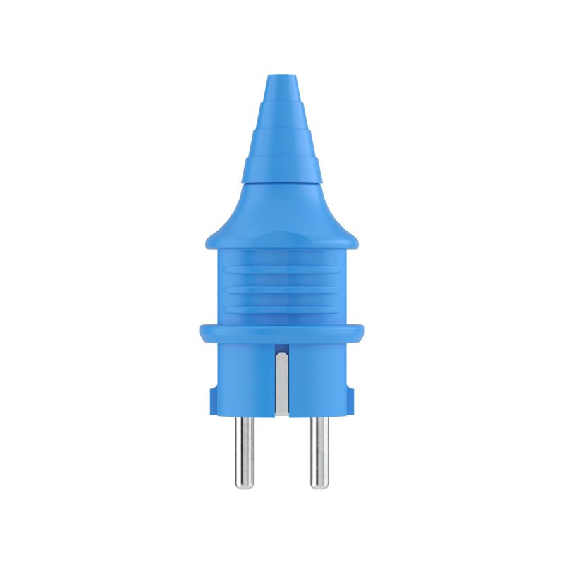 Вилка кабельная 16А 2P+E IP20 250В каучук ввод кабеля с торца черн. DKC DIS1103100