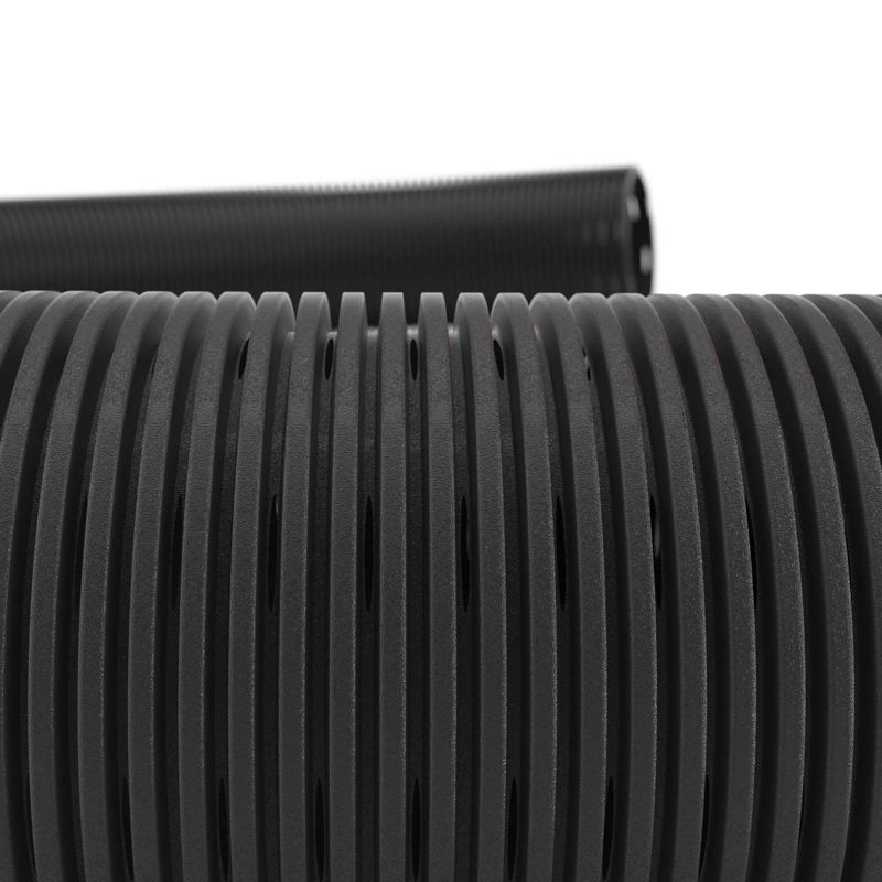 Труба гофро двустен. дренаж. ПНД d125 без фильтра черн. (уп.40м) DKC 140912A