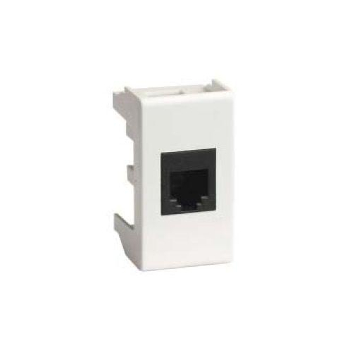 Розетка компьютерная СП Viva 1мод. RJ45 CAT.6A бел. DKC 45078