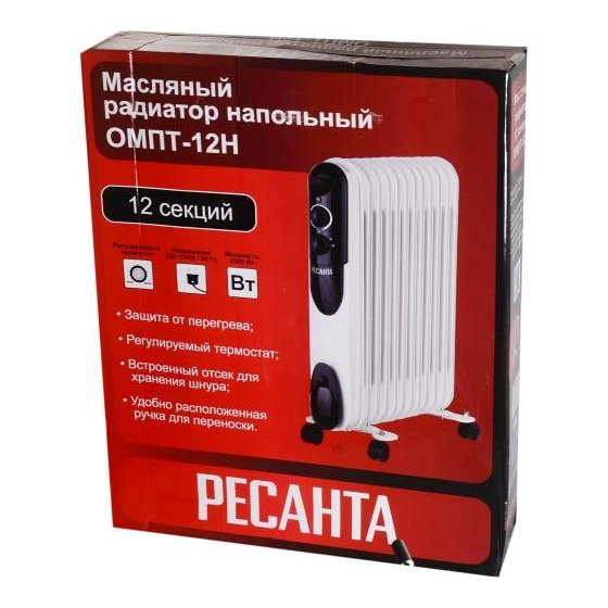 Радиатор электрич. 12 секц. масл. ОМПТ-12Н (2.5кВт) Ресанта 67/3/5
