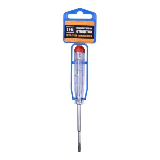 Отвертка-индикатор (75мм) 6875-17150 с прищепкой Ресанта 61/10/203