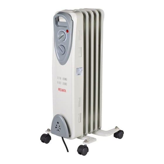 Радиатор электрич. 5 секц. масл ОМ- 5Н (1кВт) Ресанта 67/3/6