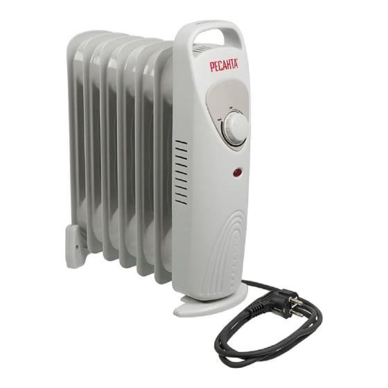 Радиатор электрич.7 секц. масл. ОММ- 7Н (0.7кВт) Ресанта 67/3/1