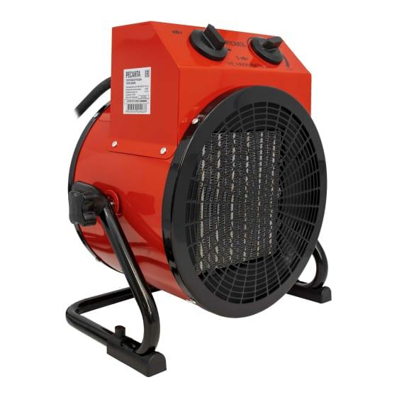 Пушка тепловая электрическая ТЭПК-5000К (керам.нагревательный элемент круглая) Ресанта 67/1/25