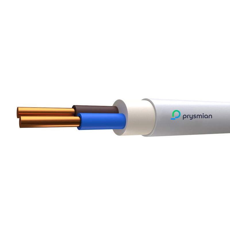 Кабель NYM-O 2х1.5 (бухта) (м) РЭК-PRYSMIAN 2002040901