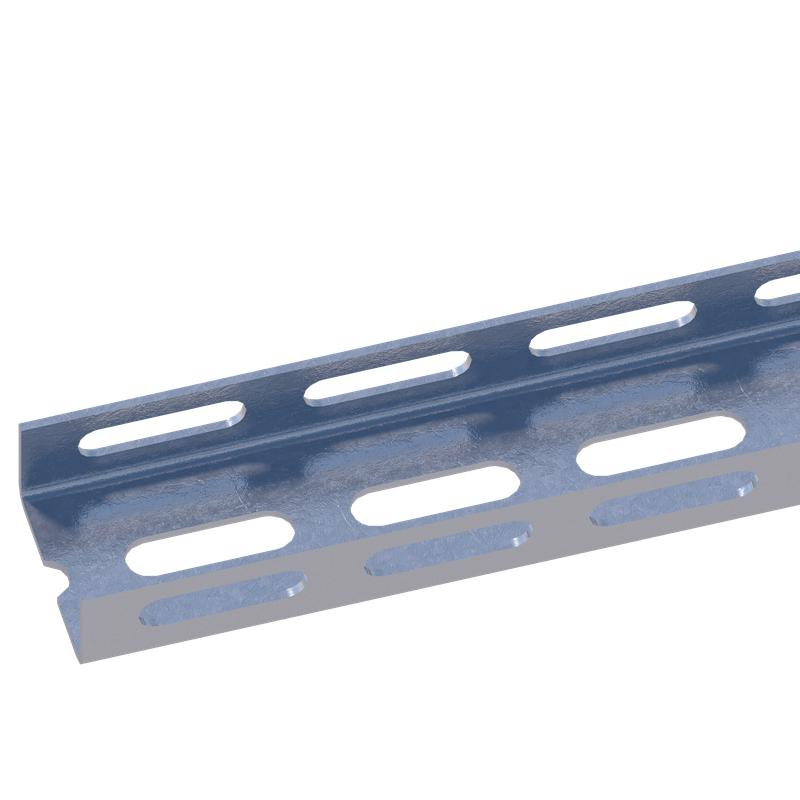 Перфошвеллер К235 60х30х2000 оцинкованный толщина 2.5мм боковая перфорация (Н0111556621)