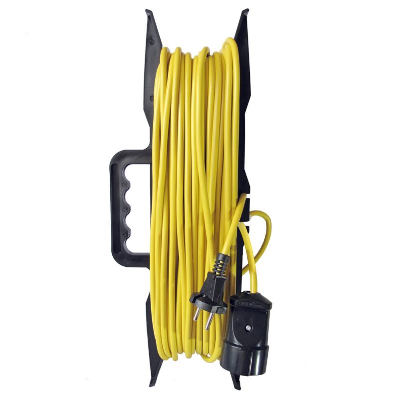 Удлинитель-шнур на рамке 1х50м без заземления, 10А, IP20, 2.2кВт