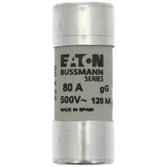 Предохранитель цилиндрический GG 22.2х58 80А боек EATON C22G80S