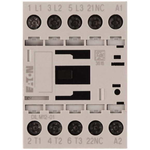 Контактор 1НЗ доп. контакт AC-3; AC-4 DILM12-01 (24В 50/60Гц) EATON 276869