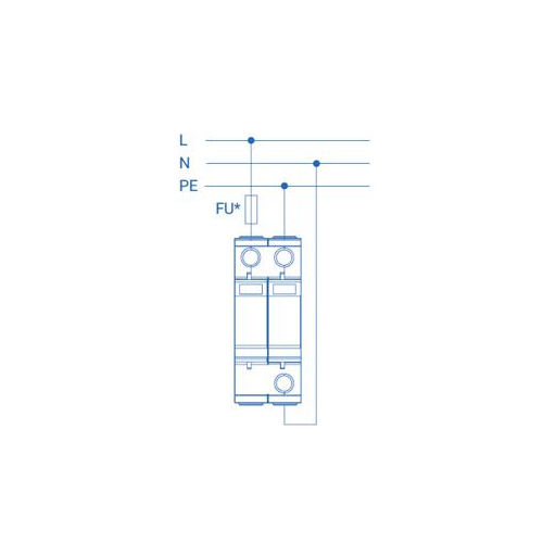 Устройство защиты от импульсных перенапряжений РИФ-Э-I+II 275/12,5 c (1+1) (112 102)