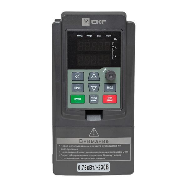 Преобразователь частоты 0.75/1.5кВт 1х230В VECTOR-100 PROxima EKF VT100-0R7-1B