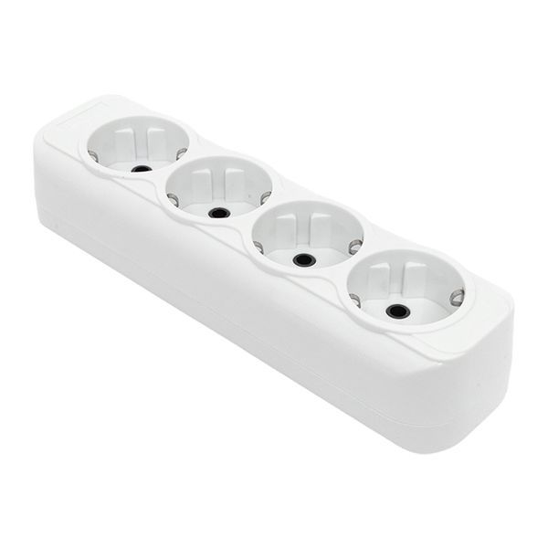 Колодка удлинителя "Эксперт" 16А/3.5кВт 4 гнезда заземл. контакт. EKF AKB16-4