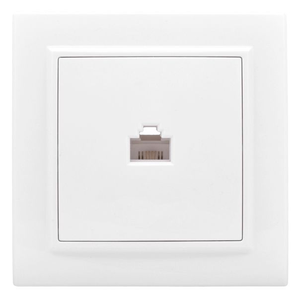 Розетка компьютерная 1-м СП Минск RJ45 бел. Basic EKF ERK01-035-10 Розетка компьютерная 1-м СП Минск RJ45 бел. Basic EKF ERK01-035-10