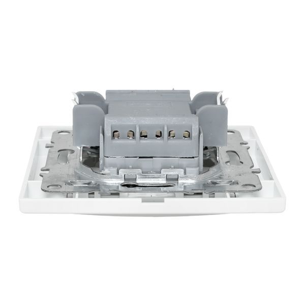 Выключатель 2-кл. СП Минск 10А IP20 с индикатором бел. Basic EKF ERV10-123-10