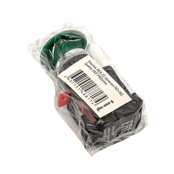 Кнопка AEA-22 "Грибок" зел. NO+NC EKF pbn-aea-g