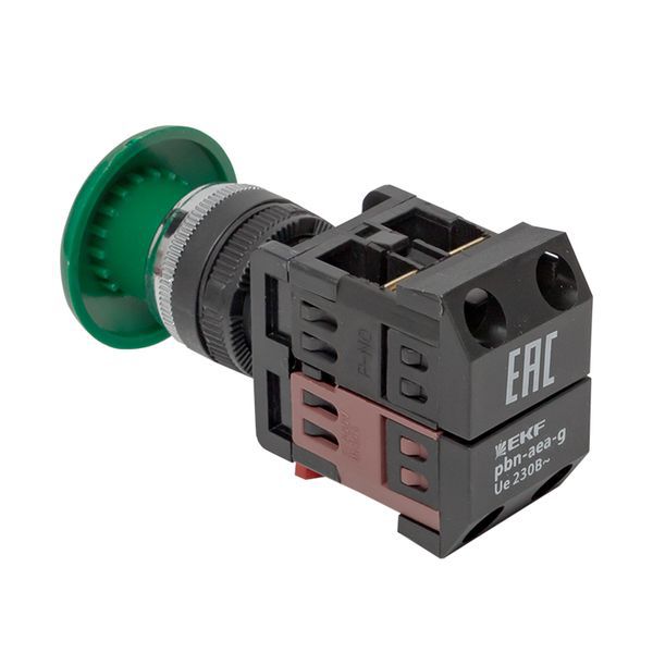 Кнопка AEA-22 "Грибок" зел. NO+NC EKF pbn-aea-g