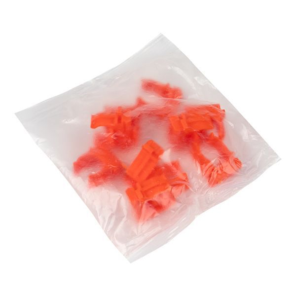 Держатель для труб (клипса) d16мм оранж. (уп.10шт) Plast derj-z-16o