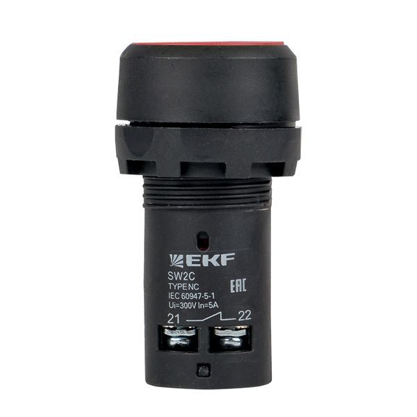 Кнопка SW2C-11 с фиксацией красн. NO+NC PROxima sw2c-11f-r