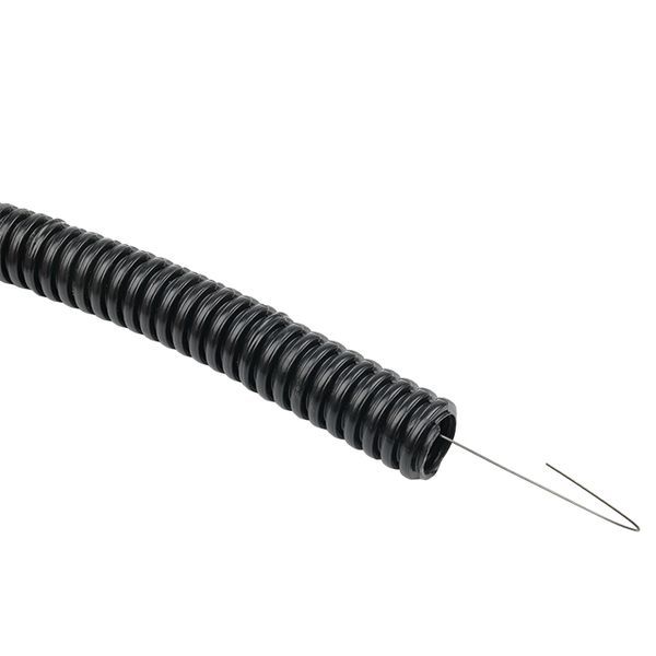 Труба гофрированная FRHF d20мм с протяжкой черн. (уп.100м) Plast PROxima EKF FRHF-20